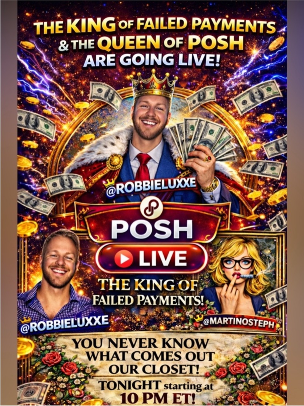 👑ROBBIELUXE👑 IS LIVE SOLO TONIGHT 10:50PM EASTERN TIME! BE THERE OR BE SQUARE🔥🔥 - Picture 3 of 5